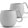 Lot De 2 Tasses En Porcelaine Light Grey Nina 28cl - Viva Scandinavia -Meilleur Café Machines Magasin 2tasses grises vivascandinavia
