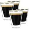 4 Verres Double Paroi Caffeino 8.5 Cl - BORMIOLI ROCCO -Meilleur Café Machines Magasin 4 verres dp 8 5cl