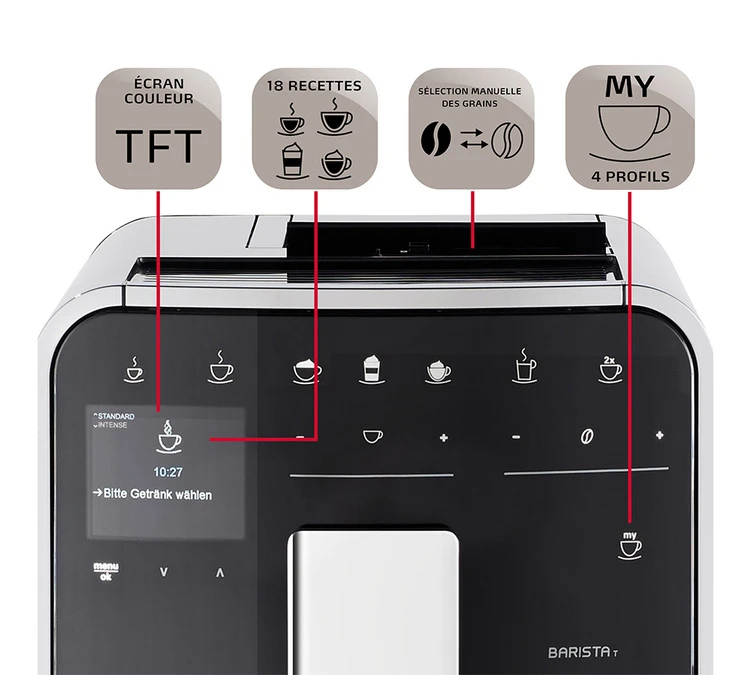 Melitta Barista T Smart Connectée Argent (sans Réservoir Lait) F831-101 12 Melitta Barista T Smart Connectée Argent (sans Réservoir Lait) F831-101 – Image 10