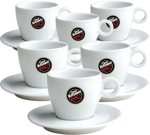 Caffè Vergnano Tasses - CAFFE VERGNANO - Tasses Et Sous-tasses Cappuccino 18cl X6 3 Caffè Vergnano Tasses - CAFFE VERGNANO - Tasses Et Sous-tasses Cappuccino 18cl X6
