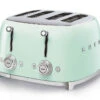 Grille-pain TSF03PGEU 4 Tranches Vert D'Eau - SMEG -Meilleur Café Machines Magasin 74781 tsf03pgeu