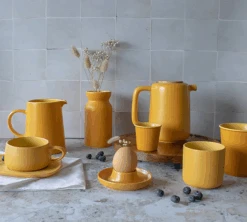 Mugs Isothermes OGO Living En Grès Jaune 20cl X2 -Meilleur Café Machines Magasin 7912132 3 1