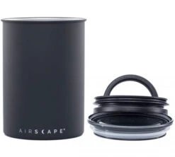 Lot 2 Boîtes Conservatrices Noir Brillant Avec Vide D'air 500g Et 250g - Airscape -Meilleur Café Machines Magasin airscape 500 black2 1