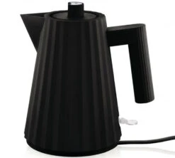 Set Petit-Déjeuner Gamme Plissé Noir ALESSI -Meilleur Café Machines Magasin alessi bouilloire noir 1