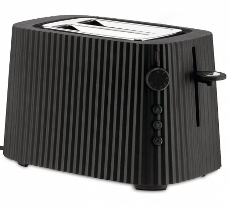 Grille-pain électrique - 2 Fentes - Noir Plissé- Alessi 3 Grille-pain électrique - 2 Fentes - Noir Plissé- Alessi