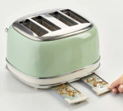 Grille Pain - Vintage 156 4 Fentes Vert- 00C015604AR0 - ARIETE -Meilleur Café Machines Magasin ariete 4 vintage vert4