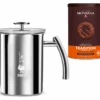 Pack Mousseur à Lait En Acier 33 Cl Bialetti + Chocolat En Poudre Tradition Monbana -Meilleur Café Machines Magasin bialetti monbana