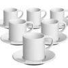 6 Tasses Et Sous-tasses Espresso Bond 8 Cl Blanc - Loveramics -Meilleur Café Machines Magasin bondblanc 8cl expre6