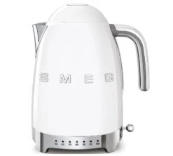 Bouilloire SMEG KLF04WHEU Blanc - Température Réglable + Offre Cadeau