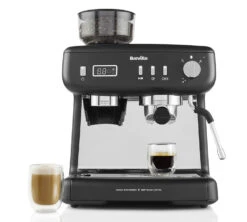 Machine Expresso Avec Moulin BREVILLE Barista Max+ VCF152X Noire