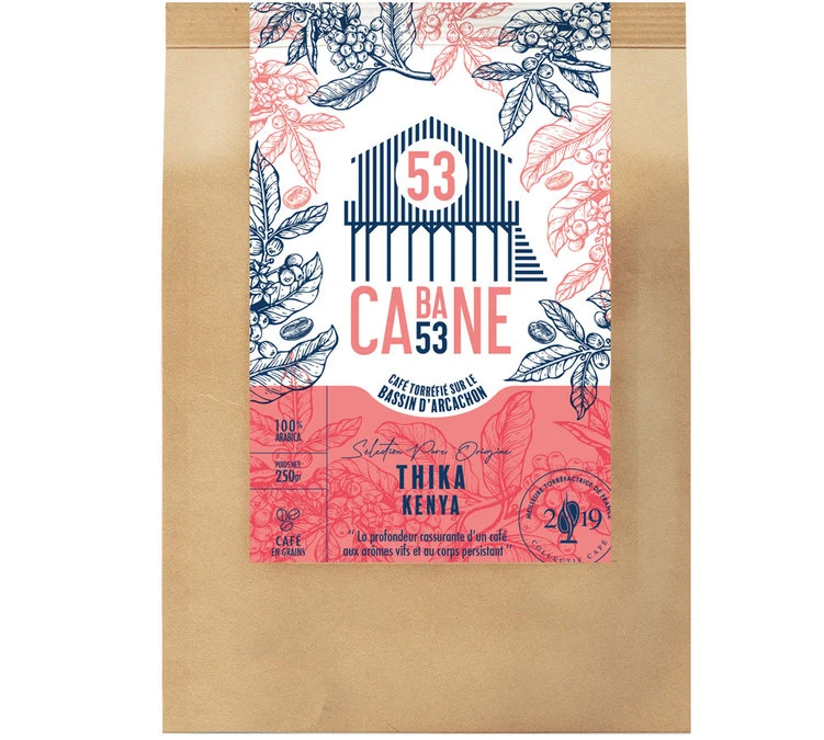 250g Café En Grains : Kenya - Thika - Cabane 53 3 250g Café En Grains : Kenya - Thika - Cabane 53