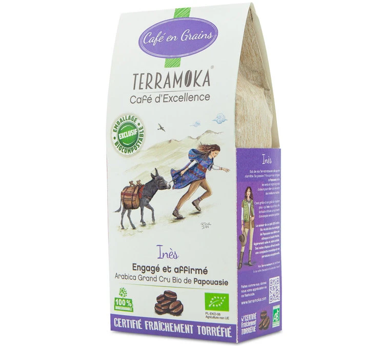 Café En Grains 100% Arabica Bio Ines - Papouasie - 200g - TERRAMOKA 3 Café En Grains 100% Arabica Bio Ines - Papouasie - 200g - TERRAMOKA