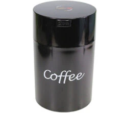 Boite Conservatrice Avec Vide D'air 500gr/1.85L Noire Avec Logo - Coffeevac