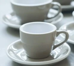 6 Tasses Café Latte Et Sous-tasses Egg 30cl River Blue - Loveramics -Meilleur Café Machines Magasin egg 6