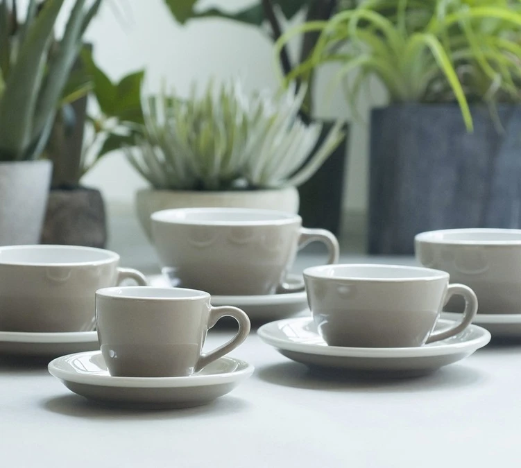 6 Tasses Cappuccino Et Sous-tasses Egg 20 Cl River Blue - Loveramics 8 6 Tasses Cappuccino Et Sous-tasses Egg 20 Cl River Blue - Loveramics – Image 6