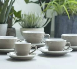 Tasses - LOVERAMICS - Espresso Et Sous-tasses Egg Denim 8cl X6 -Meilleur Café Machines Magasin egg ambiance 2