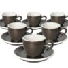 6 Tasses Espresso Et Sous-tasses Egg 8cl Gunpowder - Loveramics -Meilleur Café Machines Magasin egg gundpowder