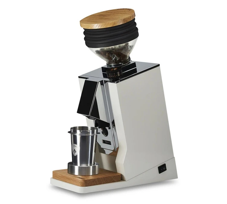 Moulin à Café EUREKA ORO Mignon Single Dose Blanc Et Bois De Chêne Avec Blow Up 3 Moulin à Café EUREKA ORO Mignon Single Dose Blanc Et Bois De Chêne Avec Blow Up