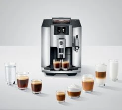 JURA E8 Chrome EB Smart Connect Offert Garantie 3 Ans -Meilleur Café Machines Magasin expresso broyeur jura e8 chrome boissons