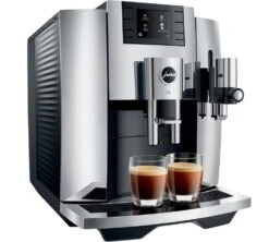 JURA E8 Chrome EB Smart Connect Offert Garantie 3 Ans -Meilleur Café Machines Magasin expresso broyeur jura e8 chrome lateral