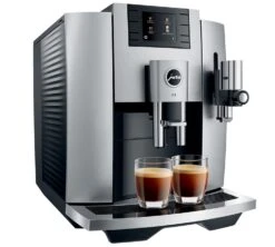 JURA E8 Moonlight Silver EB Smart Connect Offert Garantie 3 Ans -Meilleur Café Machines Magasin expresso broyeur jura e8 moonlight silver lateral