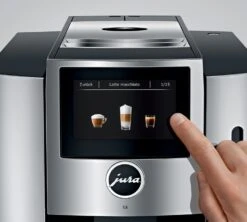 JURA S8 Chrome Smart Connect Inclus Garantie 3 Ans -Meilleur Café Machines Magasin expresso broyeur s8 chrome ecran