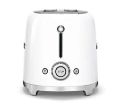 Grille-pain Smeg TSF02WHEU 4 Tranches Blanc -Meilleur Café Machines Magasin gp blc cote