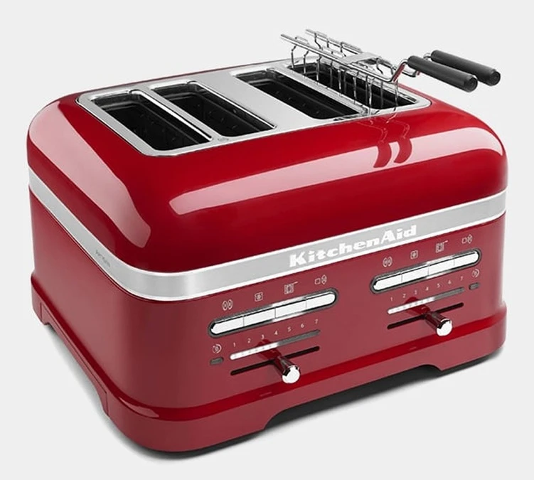 Toaster KitchenAid 5KMT4205ECA Artisan Rouge Pomme D'Amour - 4 Fentes 4 Toaster KitchenAid 5KMT4205ECA Artisan Rouge Pomme D'Amour - 4 Fentes – Image 2