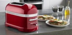 Grille-pain KITCHENAID Artisan 5KMT2204ECA - Rouge Pomme D'Amour -Meilleur Café Machines Magasin grille pain kitchenaid 2 tranches rouge pomme 1