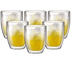 6 Verres Jumbo Double Paroi Bistro 48 Cl - Bodum -Meilleur Café Machines Magasin jumbo lotde6 1