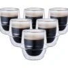 6 Verres Double Paroi Kronos 8cl - KINTO -Meilleur Café Machines Magasin kinto 10cl par6