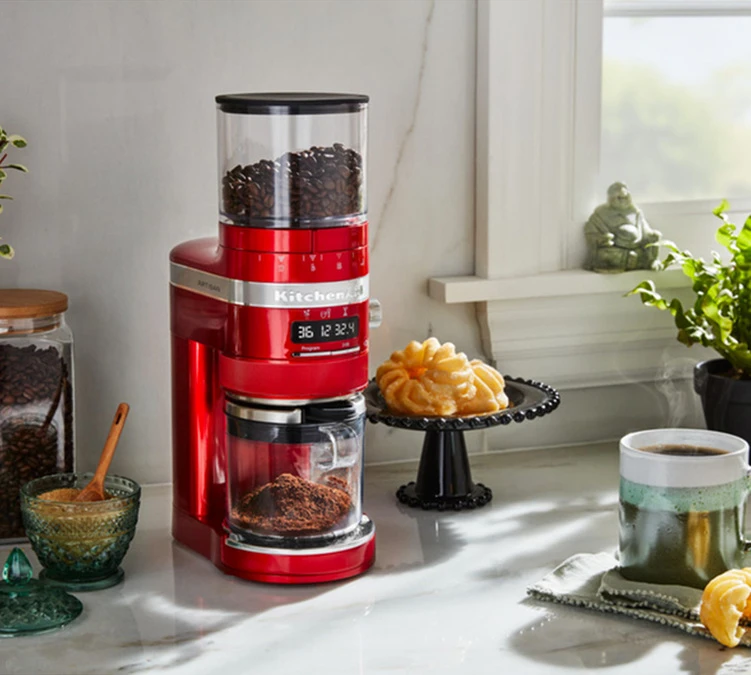 Moulin à Café KITCHENAID Artisan 5KCG8433ECA Pomme D'Amour 7 Moulin à Café KITCHENAID Artisan 5KCG8433ECA Pomme D'Amour – Image 5
