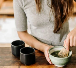 Tasse à Cappuccino - Monty Milk Art Noir Mat 19 Cl - FELLOW -Meilleur Café Machines Magasin lifestyle7