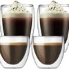 Verres Double Paroi BODUM - Pavina 2x8cl Et 2x35cl -Meilleur Café Machines Magasin lot 4 verres bodum 8cl 35cl