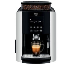 Krups Arabica Noire Argent YY3075FD -Meilleur Café Machines Magasin machine a cafe krups yy3075fd face