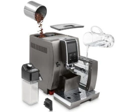 DELONGHI Dinamica Plus Titanium ECAM 370.95.T Garantie 2 Ans -Meilleur Café Machines Magasin machine expresso broyeur delonghi dinamica ecam 37095t fonctionnement