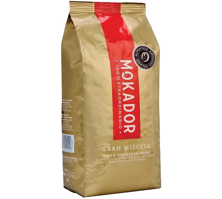1kg Café En Grain 100% Straordinario Gran Miscela - MOKADOR 3 1kg Café En Grain 100% Straordinario Gran Miscela - MOKADOR