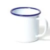 Mug - 35 Cl - Blanc Avec Bordure Bleue FALCON ENAMELWARE -Meilleur Café Machines Magasin mug blanc 35cl falcon