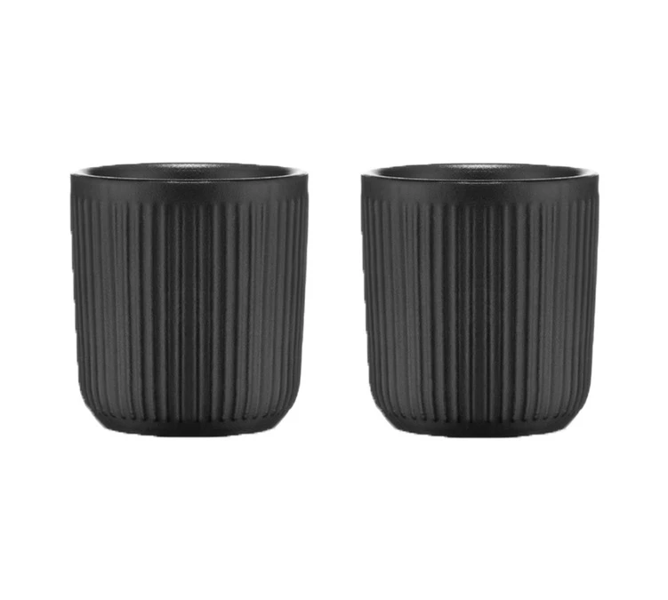 Set De 2 Mugs Douro Double Paroi - Porcelaine Noire - 10cl - BODUM 3 Set De 2 Mugs Douro Double Paroi - Porcelaine Noire - 10cl - BODUM