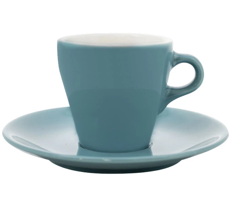 3 Tasses Et Sous-tasses Espresso Origami Turquoise - 9cl 4 3 Tasses Et Sous-tasses Espresso Origami Turquoise - 9cl – Image 2