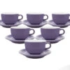 Tasses - ORIGAMI - Tasses Et Sous Tasses Latte Bowl Violet 19cl X6 1 Tasses - ORIGAMI - Tasses Et Sous Tasses Latte Bowl Violet 19cl X6 -Meilleur Café Machines Magasin origami violet19x6