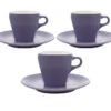 3 Tasses Et Sous Tasses Espresso 9cl Violet - ORIGAMI 2 3 Tasses Et Sous Tasses Espresso 9cl Violet - ORIGAMI -Meilleur Café Machines Magasin origami violet 9x3