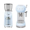 Set Petit-Déjeuner Machine Expresso ECF01PBEU Et Moulin à Café CGF01PBEU Bleu Azur - SMEG -Meilleur Café Machines Magasin pack bleu azur 1
