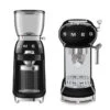 Set Petit-Déjeuner Machine Expresso ECF01BLEU Et Moulin à Café CGF01BLEU Noir - SMEG -Meilleur Café Machines Magasin pack noir 1