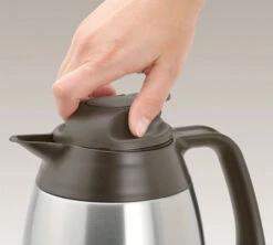 Carafe Hermétique THV Acier Inoxydable 1L - THERMOS -Meilleur Café Machines Magasin pichet thermos2 1