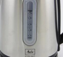 Bouilloire Melitta Prime Aqua Noir Inox 1.7L -Meilleur Café Machines Magasin primeaqua 17l fen