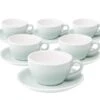 6 Tasses Cappuccino Et Sous-tasses Egg 20 Cl River Blue - Loveramics -Meilleur Café Machines Magasin riverblue cappu 200 6