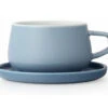 Mug Et Sous Tasse En Porcelaine - Hazy Blue - 30 Cl - Viva Scandinavia -Meilleur Café Machines Magasin scandinavia mug bleu 30cl
