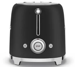 Grille-pain SMEG TSF01BLMEU 2 Tranches Noir Mat -Meilleur Café Machines Magasin smeg grilpain noirmat3