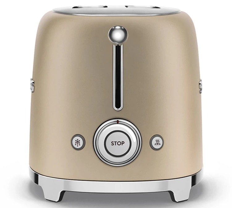 Grille-pain TSF01CHMEU 2 Tranches Or Mat - SMEG 5 Grille-pain TSF01CHMEU 2 Tranches Or Mat - SMEG – Image 3